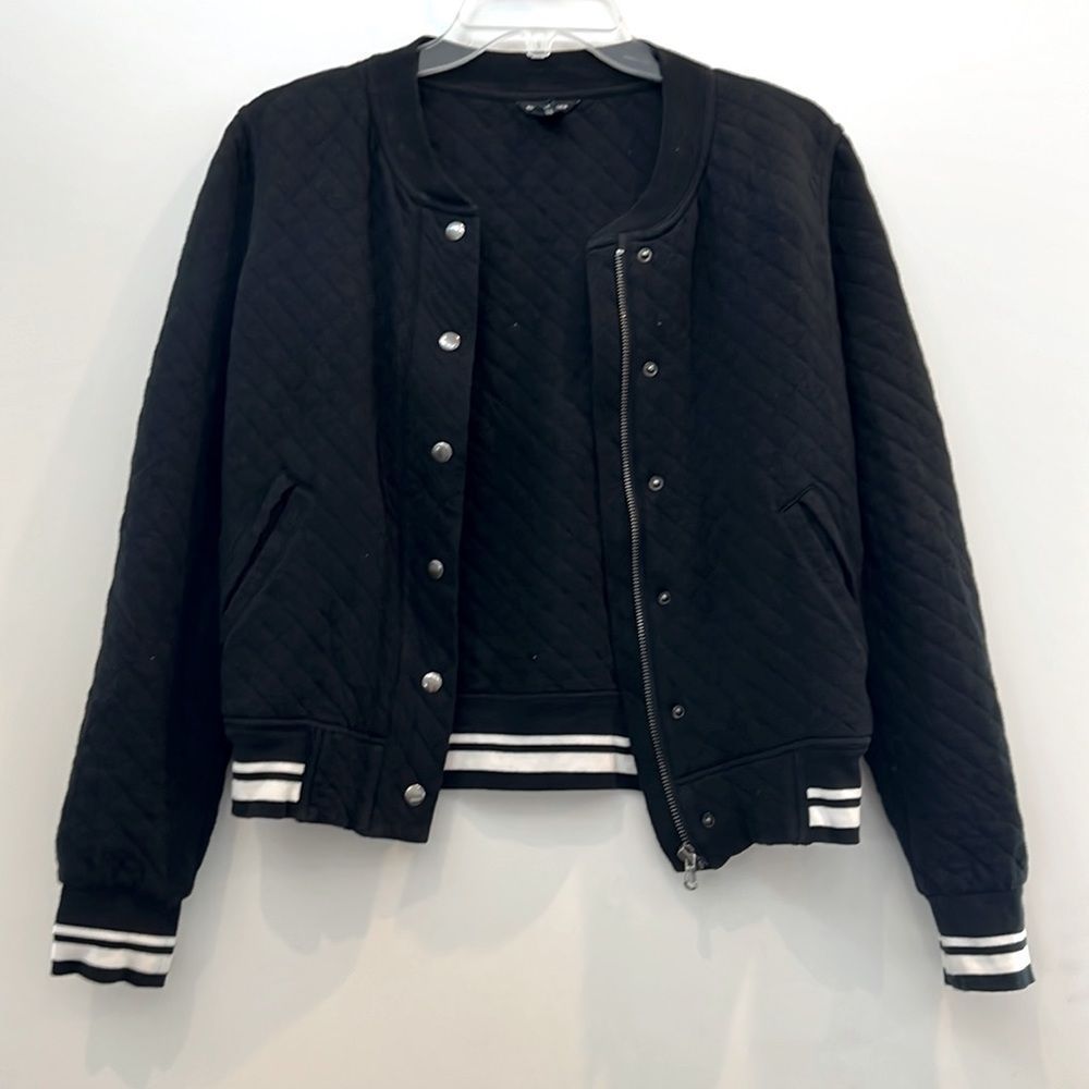 Club Monaco Quilted Varsity Jacket